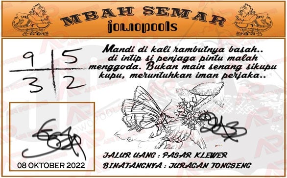 Syair HK Mbah Semar 08 Oktober 2022